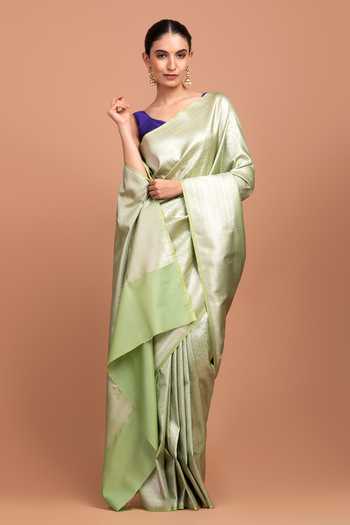 Devissha Floral Jaal Woven Saree 