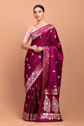 Devissha Floral Butti Woven Saree 