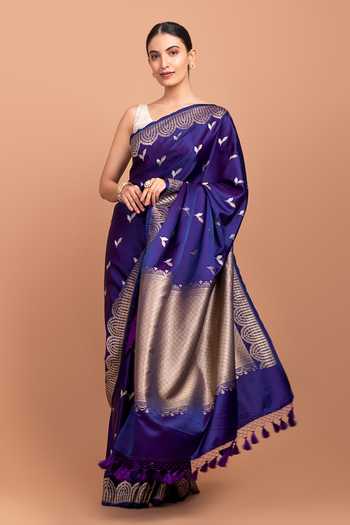 Devissha Leaf Woven Saree 
