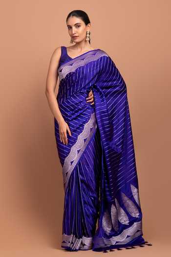 Devissha Zari Stripe Woven Saree