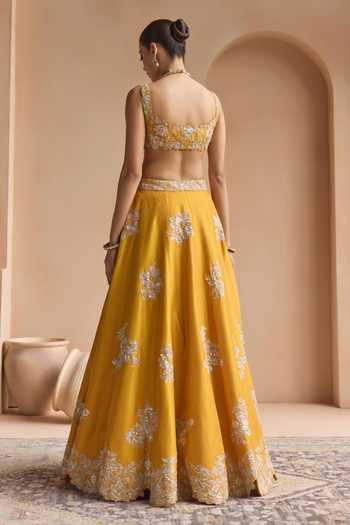 Osaa By Adarsh Marigold Embroidered Lehenga Set 