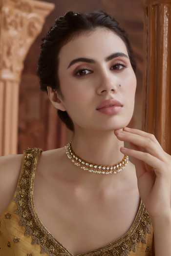 Paisley Pop Kundan Embellished Necklace