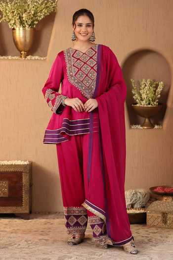 Roohbyridhimaa Rani Pink Shiddat Kurta Frshi Salwar Set 
