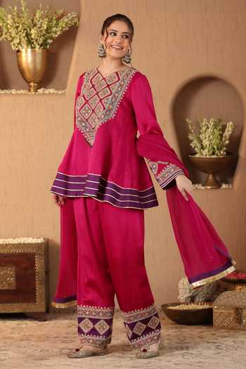 Roohbyridhimaa Rani Pink Shiddat Kurta Frshi Salwar Set 