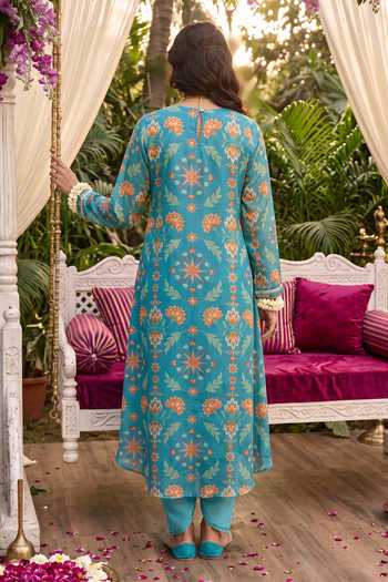 Seams Pret And Couture Nargis Printed Kurta & Dhoti Pant Set 