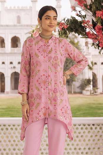 Seams Pret And Couture Zuni Floral Print Shirt & Pant Set 