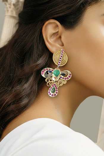 Suhani Pittie Rogue Secret Statement Gemstone Earrings