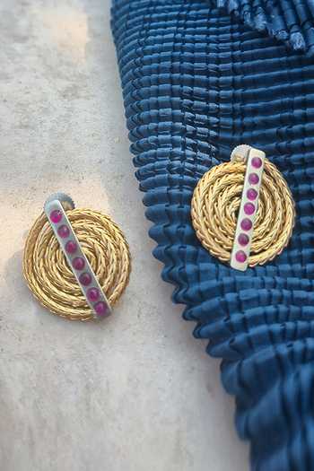 Buy_Suhani Pittie_Gold Plated Hera The Second Earrings _Online_at_Aza_Fashions