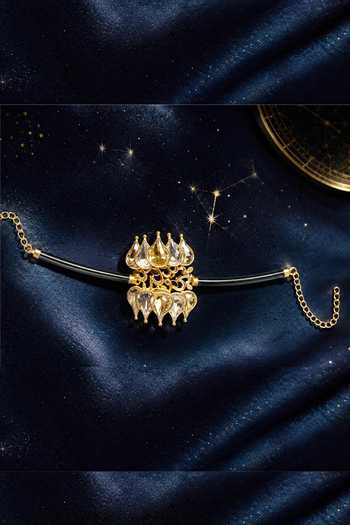 Suhani Pittie Gold Plated Eclipse Celestial Motif Bracelet Online at Aza Fashions Suhani Pittie_Gold Plated Eclipse Celestial Motif Bracelet _Online_at_Aza_Fashions