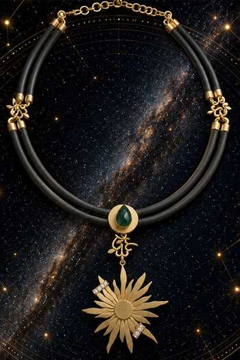 Suhani Pittie Green Onyx Cosmo Nights Pendant Necklace 