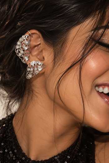 Suhani Pittie The Starlight Wing Silver Ear Cuffs 