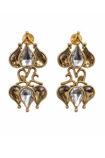 Suhani Pittie Starlight Lotus Chandelier Drop Earrings