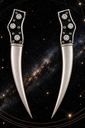 Suhani Pittie The Celestial Fang Daggers Drop Earrings 