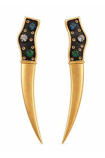 Suhani Pittie Midnight Dagger Gold Earrings 