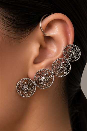 Suhani Pittie Filigree Orbit Ear Climbers 