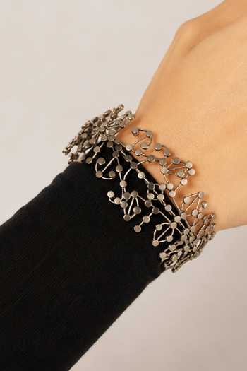 Suhani Pittie Spotted Vine Silver Cuff 
