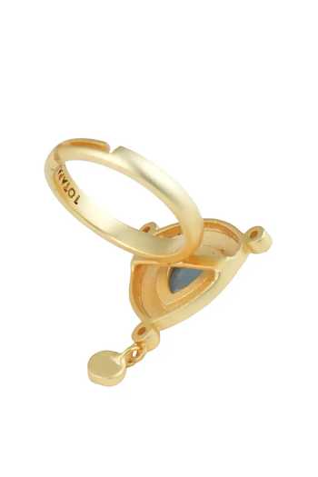 Shop Totapari Blue Visuddha - Throat Chakra Ring Online at Aza Fashions Shop_Totapari_Blue Visuddha - Throat Chakra Ring _Online_at_Aza_Fashions