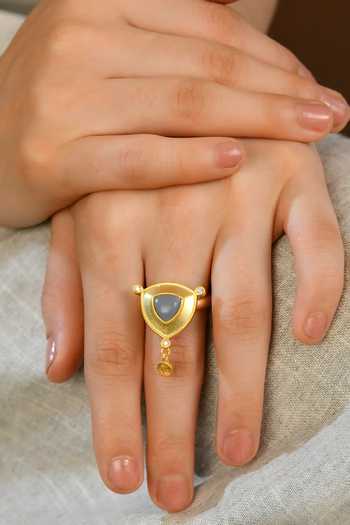 Buy Totapari Blue Visuddha - Throat Chakra Ring Buy_Totapari_Blue Visuddha - Throat Chakra Ring