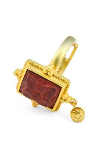 Buy Totapari Red Muladhar - Root Chakra Ring Online at Aza Fashions Buy_Totapari_Red Muladhar - Root Chakra Ring _Online_at_Aza_Fashions