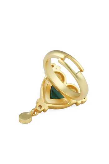 Totapari Gold Plated Anahata - Throat Chakra Ring Online at Aza Fashions Totapari_Gold Plated Anahata - Throat Chakra Ring _Online_at_Aza_Fashions