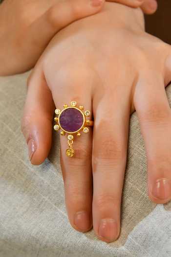 Buy Totapari Lavender Sahasrara - Crown Chakra Ring Buy_Totapari_Lavender Sahasrara - Crown Chakra Ring