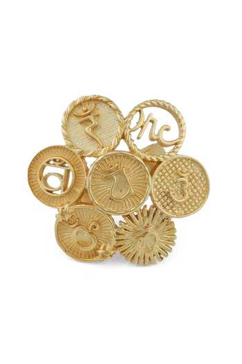 Totapari 7 Chakra Gold Plated Resonance Ring 