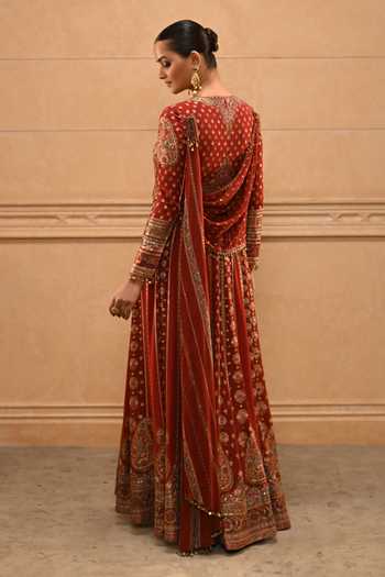 Tarun Tahiliani Kashida Flared Anarkali Set