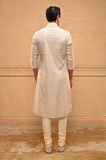 Tarun Tahiliani Chikankari Embroidered Kurta Set
