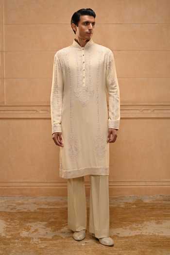 Tarun Tahiliani Kashida Embroidered Kurta Set