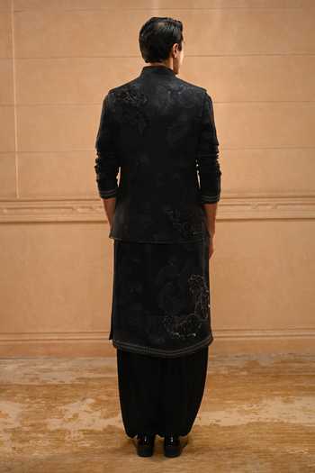 Tarun Tahiliani Dori Embroidered Waistcoat Set