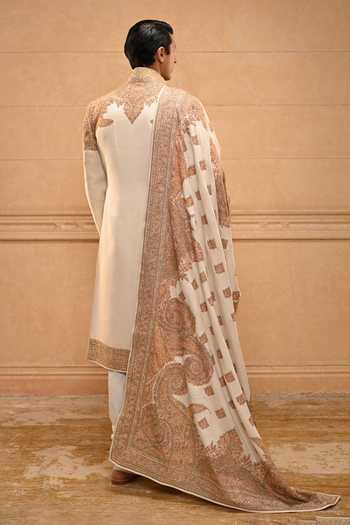 Tarun Tahiliani Kashida Embroidered Sherwani Set 