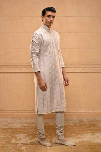 Buy Tarun Tahiliani Multi Color Jacquard, Poplin Resham Dori Kurta Set Online at Aza Fashions Buy_Tarun Tahiliani_Multi Color Jacquard, Poplin Resham Dori Kurta Set _Online_at_Aza_Fashions
