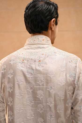 Buy Tarun Tahiliani Multi Color Jacquard, Poplin Resham Dori Kurta Set Buy_Tarun Tahiliani_Multi Color Jacquard, Poplin Resham Dori Kurta Set