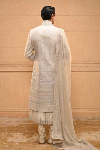 Tarun Tahiliani Temple Motif Sherwani Set