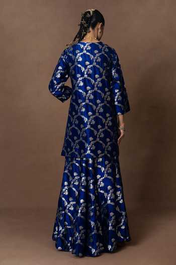 Vishwa By Pinki Sinha Floral Pattern Kurta Gharara Set