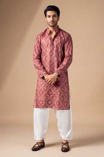 Arihant Rai Sinha Jaal Print Kurta & Salwar Set 