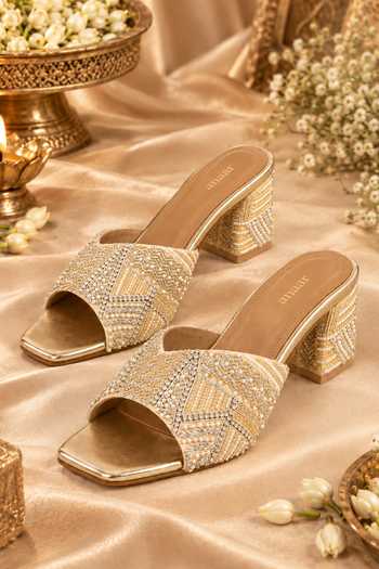 Anaar Desi Debutante Embellished Heels