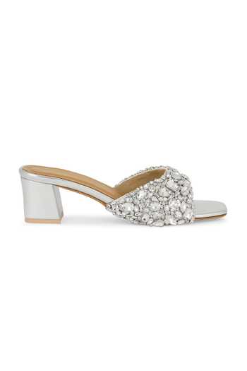 Anaar Silver Heiress Satin Heels Online at Aza Fashions Anaar_Silver Heiress Satin Heels _Online_at_Aza_Fashions
