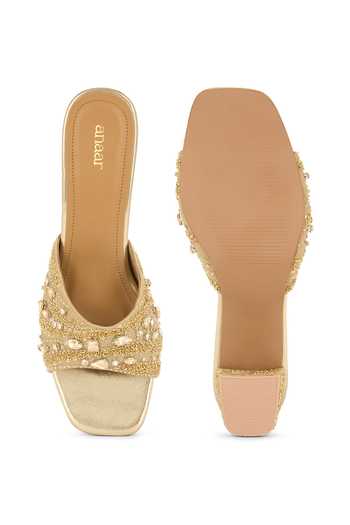 Anaar Muse Inc Blended Woven Heels