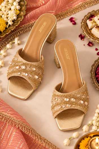 Anaar Muse Inc Blended Woven Heels