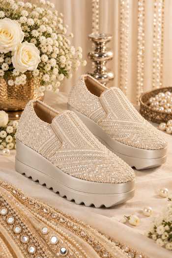 Anaar Glamarama Sequinned Wedge Sneakers