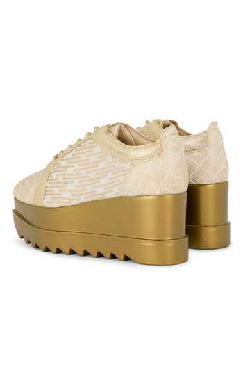 Buy Anaar Gold Toast And Twirl Brocade Sneakers Online at Aza Fashions Buy_Anaar_Gold Toast And Twirl Brocade Sneakers _Online_at_Aza_Fashions