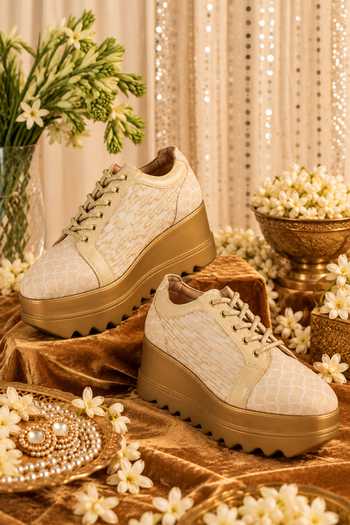 Anaar Toast & Twirl Brocade Sneakers