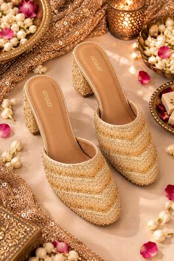 Anaar Ditsy Ritzy Satin Heels