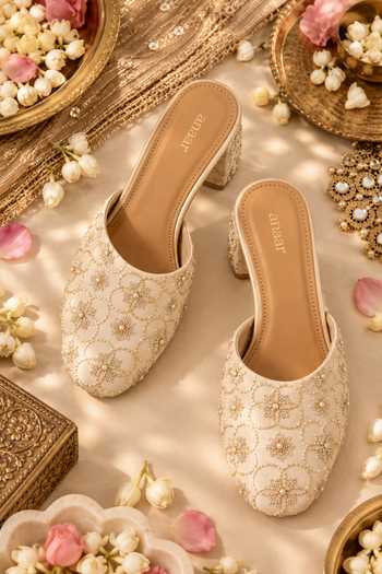 Anaar Rosalita Embroidered Heels