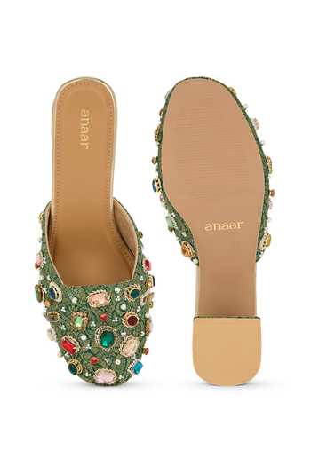 Anaar Rangrez Brocade Block Heels