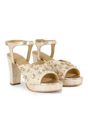 Shop Anaar Ivory Dhoom Dham Brocade Heels Online at Aza Fashions Shop_Anaar_Ivory Dhoom Dham Brocade Heels _Online_at_Aza_Fashions