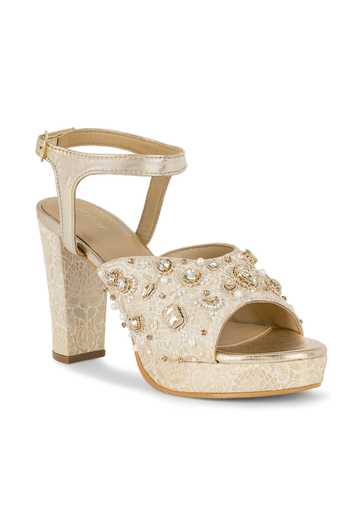 Anaar Ivory Dhoom Dham Brocade Heels at Aza Fashions Anaar_Ivory Dhoom Dham Brocade Heels _at_Aza_Fashions