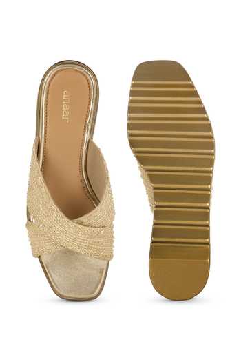 Anaar Jhilmil Zardozi Work Wedges