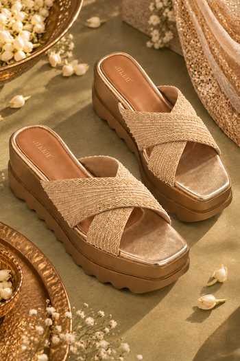 Anaar Jhilmil Zardozi Work Wedges